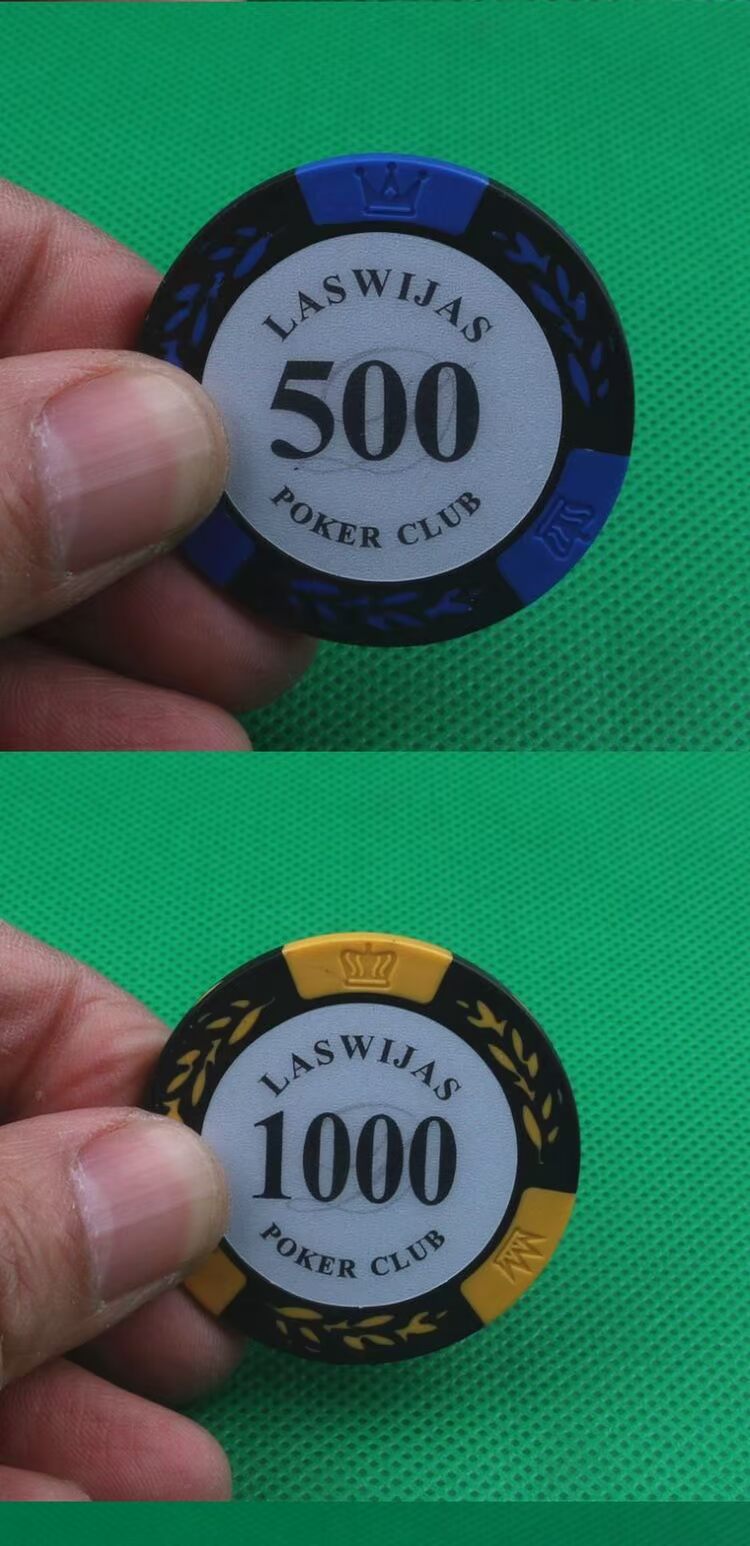 Chips Wheat Ear Clay 14g Texas Holdem Poker 0835 Stud Chips Coin Mahjong Chips Tùy chỉnh Chip Coin - Các lớp học Mạt chược / Cờ vua / giáo dục bộ cờ vua bằng gỗ