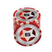 Texas Holdem Chips Qingkai 0518 Chips Mahjong Baccarat Mahjong Laser Card Trò chơi Chips tùy chỉnh - Các lớp học Mạt chược / Cờ vua / giáo dục