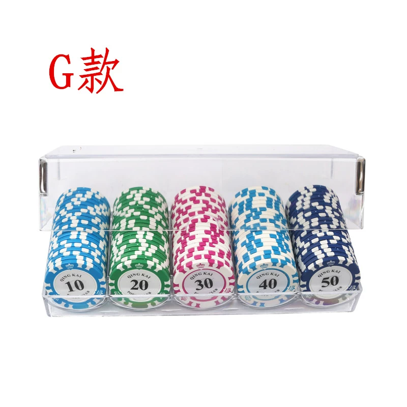 Chip 100 yard 0235 đất sét mờ acrylic thiết lập màu mệnh giá tùy chọn tùy chỉnh mạt chược chip - Các lớp học Mạt chược / Cờ vua / giáo dục cờ vua cao cấp