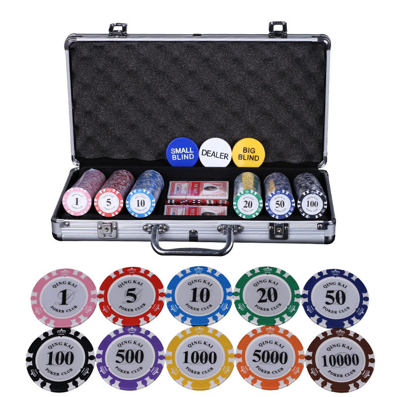 Mahjong chip tokens 14 grams 0235 Texas Hold'em clay chess room cards Custom color set chip coins