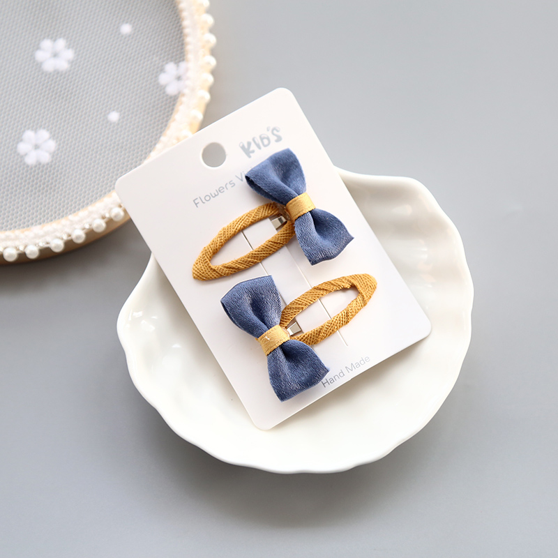 Kẹp tóc trẻ em kẹp tóc phụ kiện tóc bb clip hoa phiên bản tiếng Hàn của cô gái làm nơ xinh gái dây buộc tóc scrunchies