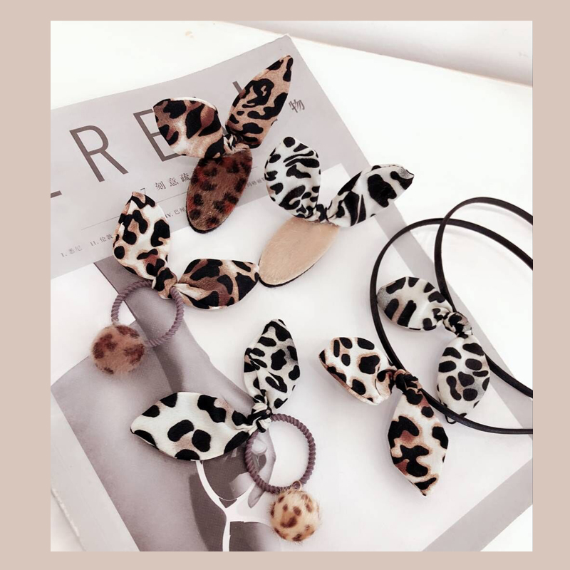 Cô gái tiara headband băng đô tóc headband phiên bản Hàn Quốc Leopard loạt bé kẹp tóc kẹp tóc bb clip trẻ em phụ kiện tóc kẹp tóc đẹp