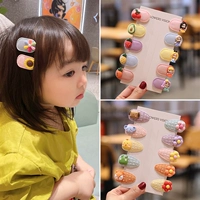 Детская заколка для волос для девочек, мультяшные шпильки для волос для раннего возраста, аксессуар для волос