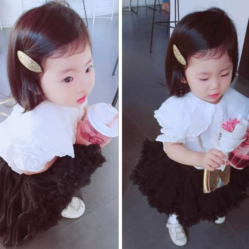 Kẹp tóc trẻ em, kẹp tóc, mũ, long lanh, rìa, bé gái, phụ kiện tóc bé gái, clip bé Hàn Quốc, clip bb - Phụ kiện tóc