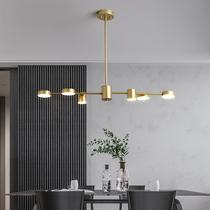 Nordic Restaurant Chandelier Light Luxury Golden Bedroom Studio Lamp Individuality Simple Modern Dining Chandelier Bar Lamp