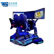 Соматосенсорные игровых консолей vr赛车大型游戏设备9dvr体验馆游乐设备射击体感游戏机行走平台