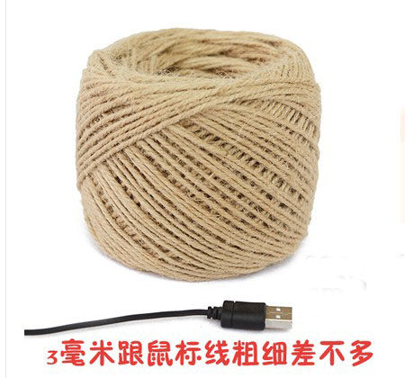 Landscape bottle hemp rope diy thickness hemp rope Handmade tag rope Tied rope Vintage decorative packaging hemp rope