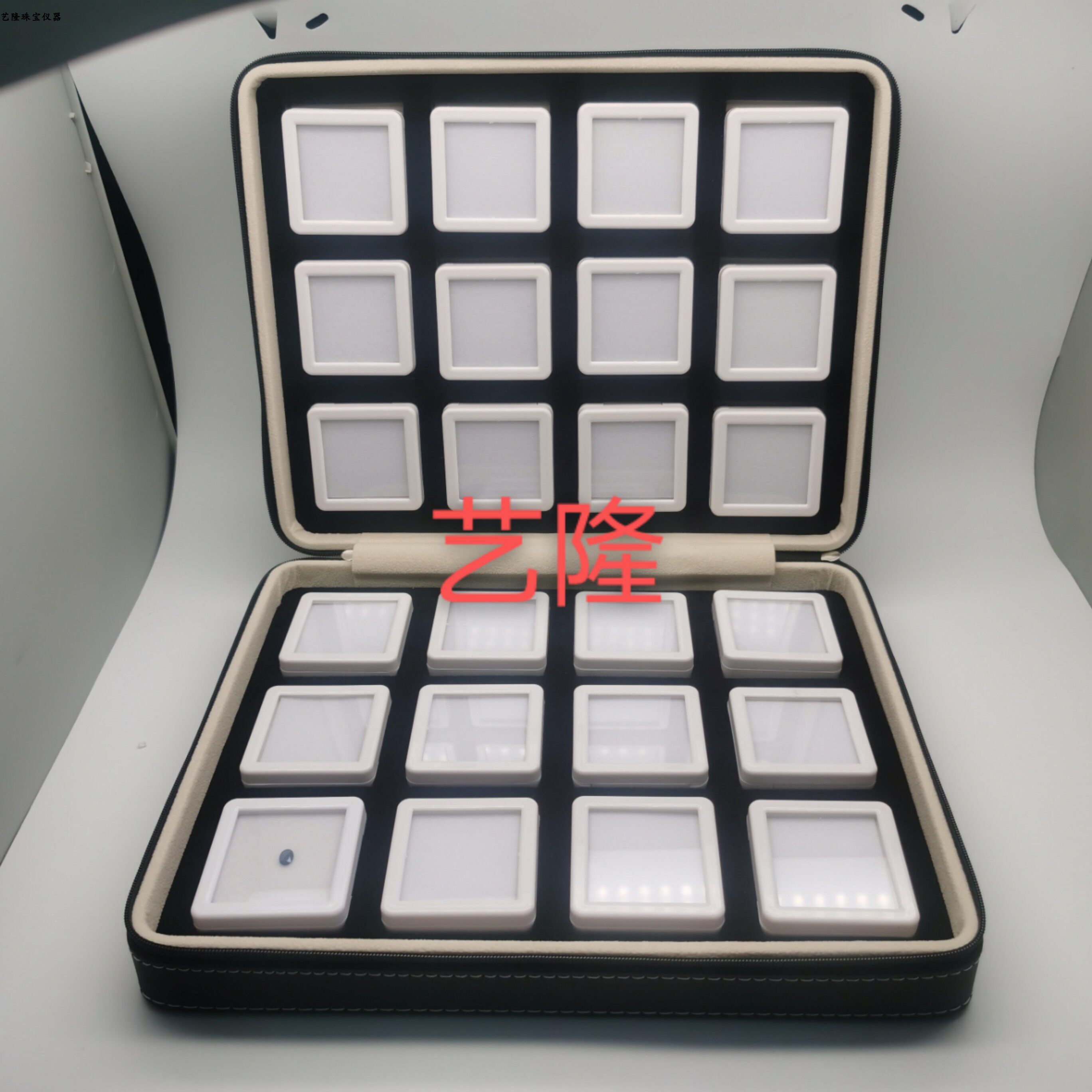 Diamond Bare Stone Jewel Case Containing Box Color Jewel Display Carrying Jewelry Props