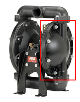 Ingersoll Rand ARO1 inch pneumatic diaphragm pump fluid cover 94945 91045 94277