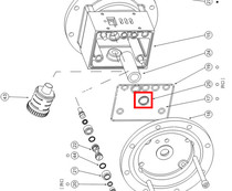 BSK1 inch A25AL-PTT-A pneumatic diaphragm pump accessories spindle Y-shaped sealing ring 6221-2