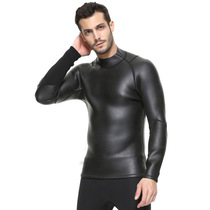 SBART Mens 3MM Light Leather Wetsuit Mens Body Long Sleeve Waterproof Mother Scratches Suit Snorkeling Warm Winter Swimming Diving Suit