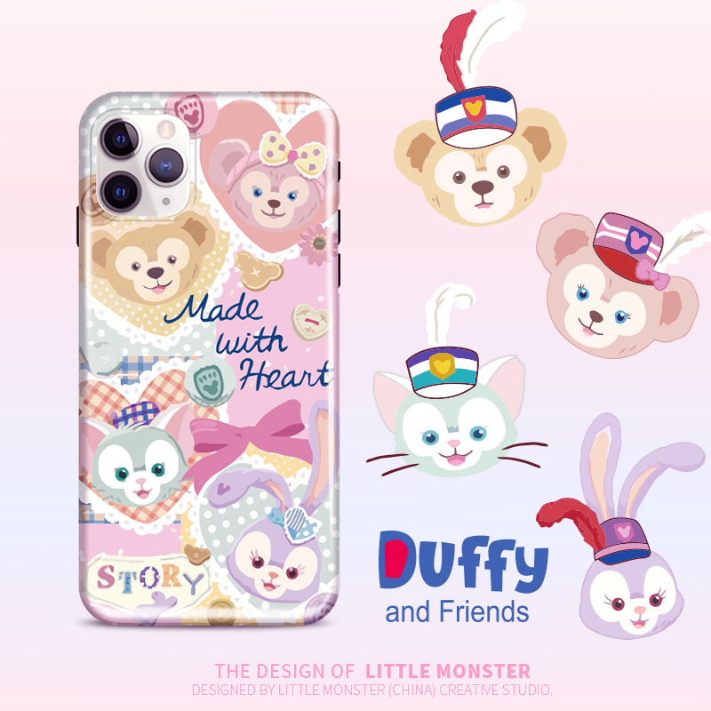 Bright side Duffy mobile phone protective shell Apple 11 iPhones XS MAX mobile phone protective shell 7 8plus protective sleeve XR soft shell