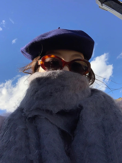 European and American retro oval high cheekbone sunglasses for women with small face, ins style internet celebrity anti-UV sunglasses