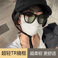 Черная рама серые и зеленые таблетки (Ultra -светлый TR зеркальный рамка)