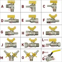 Foshan Rifeng full copper thickened gas valve inside and outside the wire ball valve Three-way copper ball valve Gas valve Natural gas switch