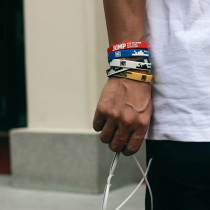 Narrow version of JUMP creative bracelet original MF run cool sports trend wristband silicone basketball skateboard fitness general