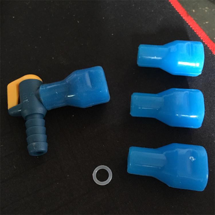 Outdoor sports water bag accessories water bag suction nozzle silicone bite valve with switch water outlet suction nozzle