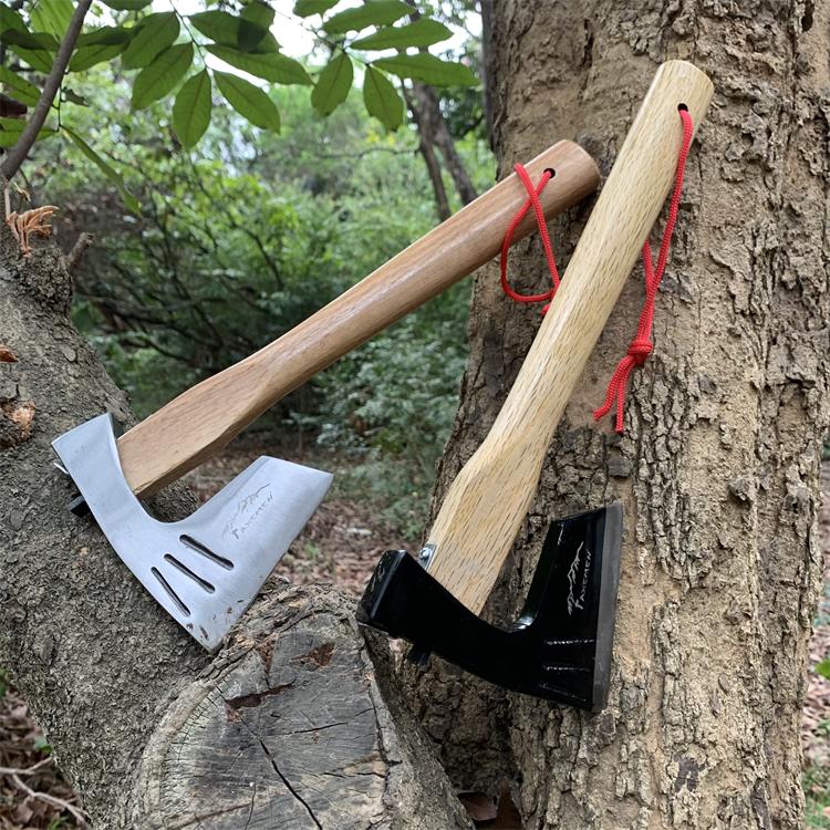 AXEMEN Esman Qinggang handle Japanese axe integral forging high hardness camping axe chopping wood and cutting bones