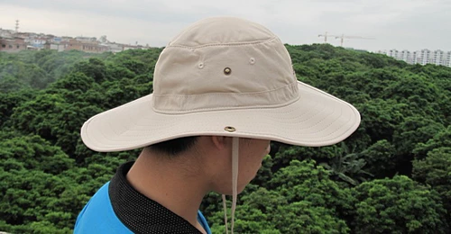 Axeman Esman Wide Border Defense UV Covere Cover/Outdoor Round Hat/Jungle Hat/Flip Denim Hat