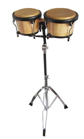 Electroplated Bongo Drum Stand 7 inch plus 8 inch Wooden Bongo Drum Belt Rack 7+9 Latin Tambourine Drum Help Go Drum Stand