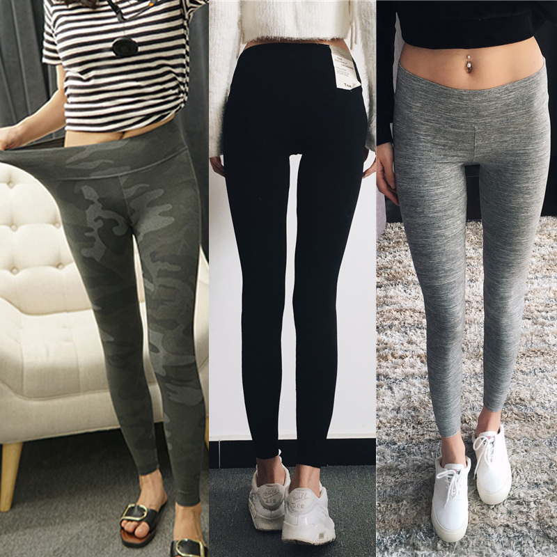 Canada Tna-Sports Autumn and Winter Thickened Leggings for Women, Thin Yoga Pants for Outerwear, High-Waisted Elastic Tight Pants