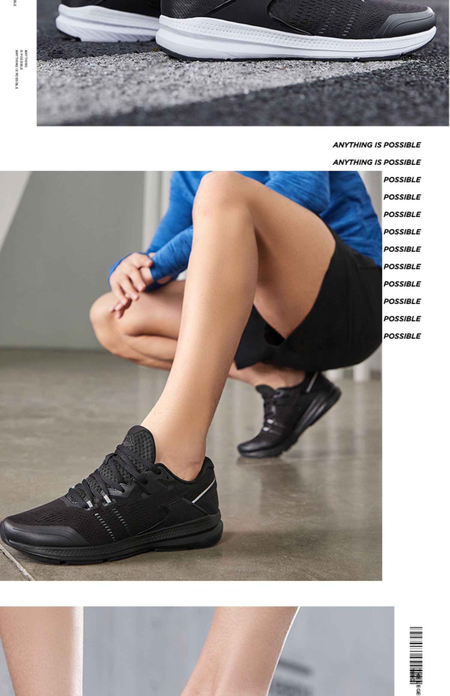 Giày chạy bộ Li Ning giày nam 2019 mùa hè mới lưới giày thoáng khí nam thấp giúp giày chống sốc nhẹ - Giày chạy bộ mua giày thể thao