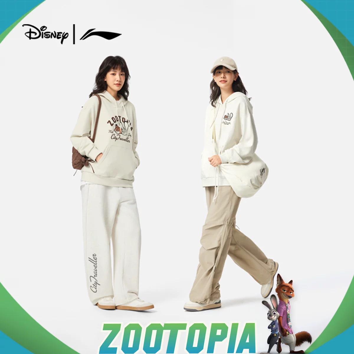 Li Ning, Disney, весенняя толстовка, вязаный спортивный костюм для отдыха
