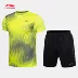 Li Ning cầu lông quần áo thi đấu loạt cầu lông nam ngắn tay nhanh khô nhanh mát quần short thể thao ngắn