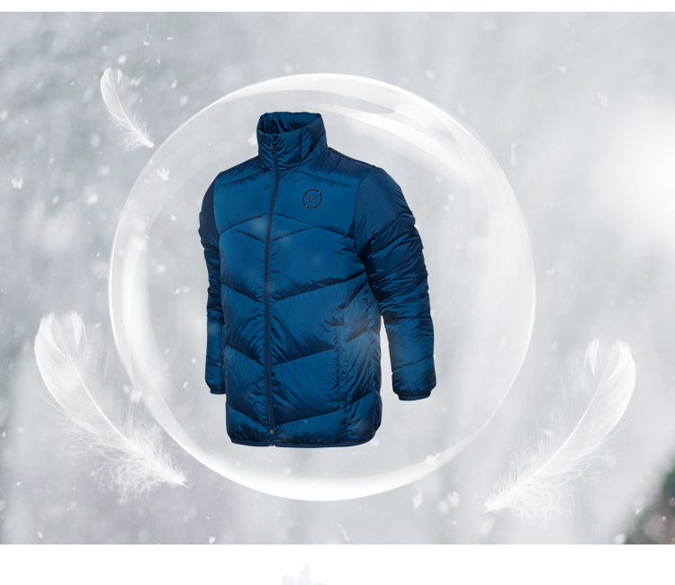 Li Ning áo khoác ngắn nam Wade chống gió và chống ẩm ấm 90% ngỗng xuống trang phục thể thao 26.295 ₫