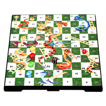 Snake Chess Snake 3D Snake and Ladder Game Magnetic Chess Folding Board Parent-child Chess Educational Toy