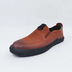 REDDRAGONFLY/Red Dragonfly Men's Autumn Round Toe Casual Shoes ເກີບຫນັງແທ້ Soft Leather Shoes A93332