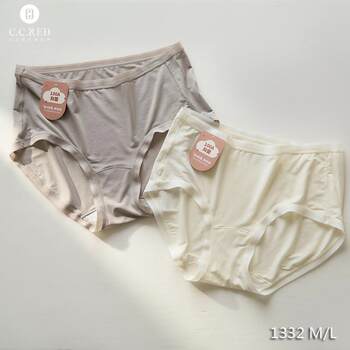 Ccred Modal Underwear 1332 Simple Thin Edge Solid Color Briefs Antibacterial Class a Comfortable Seamless Women's Underwear