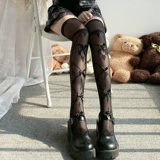 Черные гольфы с бантиком, сексуальные милые высокие сапоги