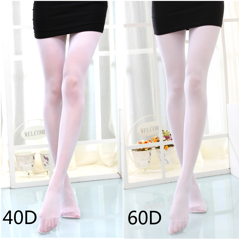 Lolita White Silk Stockings Female Japanese Student Girl White Pantyhose Lolita Socks Base Soft Pantyhose jk