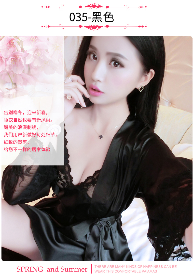 Bộ đồ ngủ bằng lụa cho nữ váy đầm đẹp