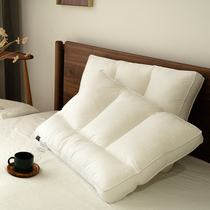 Cotton partition pillow side sleeping pillow home cervical vertebra sleep aid single and double student pillow core neck pillow pair pack
