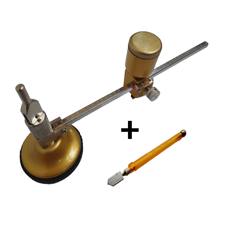  High-grade roller type glass compass knife Hood drilling machine Oil-filled compass round glass knife