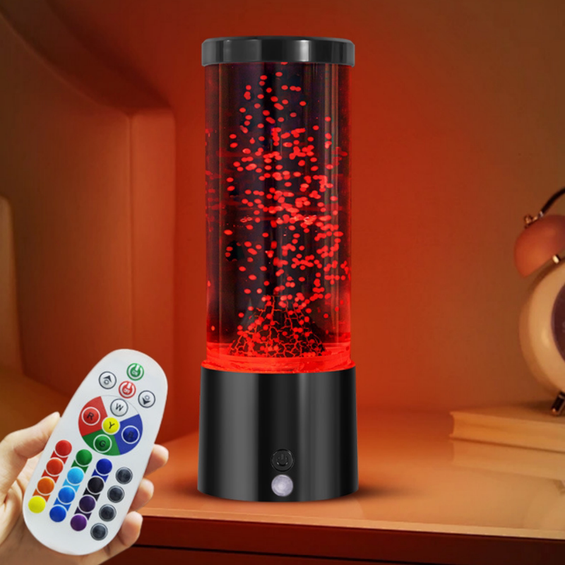 Volcanic Lava Lamp Bedroom Desktop Decoration Table Lamp Simulated Jellyfish Lamp Atmosphere Night Light Fish Lamp Water Column Lamp Ornament