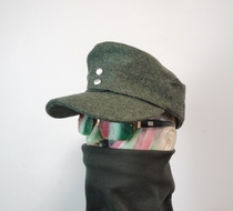 Gray green woolen field gray green mountain hat (without silver rim) comes with eagle emblem