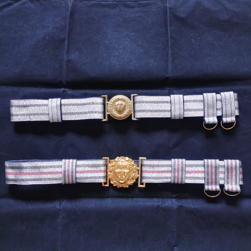 Replica World War I'M Belt Metal Wire Braided Dress Belt German Belt