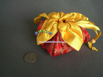  Auspicious handmade workshop] Auspicious small bag Buddha bead bag sachet number:Z08017]