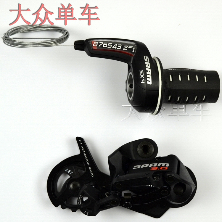 Fast Link SRAM SX4 8-speed positioning turn transmission change handle 3 0 bicycle rear dial mountain bike finger dial