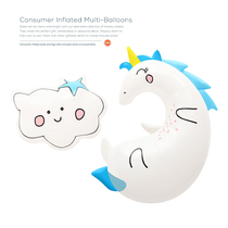 Window decoration party props toy Balloon Unicorn Baby Little fresh cloud cartoon shape aluminum film balloon