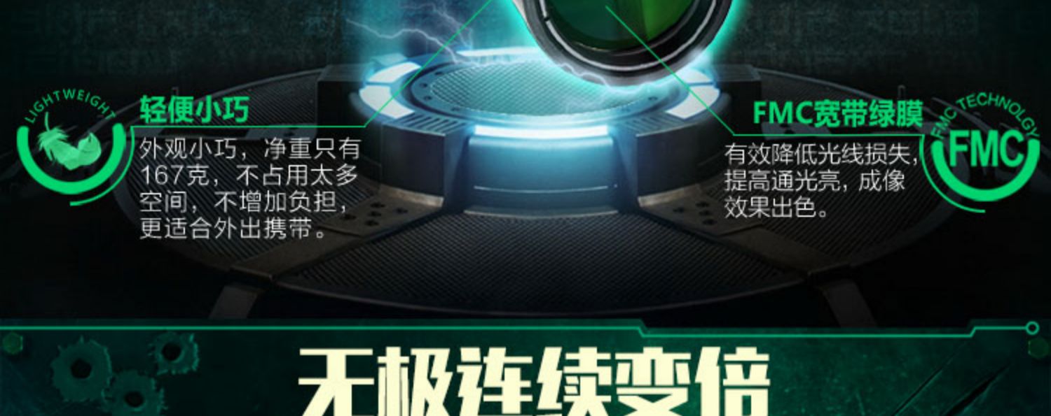 Súng bắn tỉa SAGA zoom ống kính đơn thấu kính độ nét cao mini bỏ túi tầm nhìn ban đêm cầm tay không 1000 lần - Kính viễn vọng / Kính / Kính ngoài trời giá ống nhòm