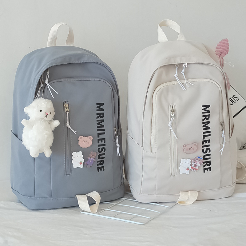 School bag Female primary school student Korean version Harajuku ulzzang college student Middle school student Middle school student Large capacity backpack