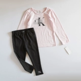 Лонгслив, футболка, милые леггинсы, комбинезон, штаны, комплект, в обтяжку