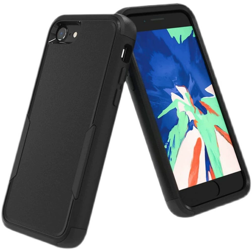 Apple, совместимый чехол для телефона, силиконовая матовая нескользящая защитная сумка, защита при падении, 3, iphone, 8, intel core i6, 6, 6S, «три в одном», увеличенная толщина