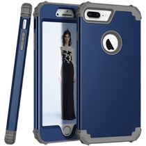 Military anti-fall suitable for Apple 8p mobile phone case all-inclusive anti-fall iPhone8 frosted hard shell three-layer anti-collision 7plus