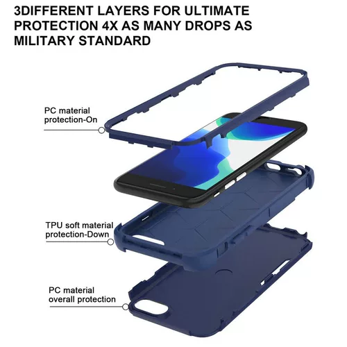 Apple, совместимый чехол для телефона, силиконовая матовая нескользящая защитная сумка, защита при падении, 3, iphone, 8, intel core i6, 6, 6S, «три в одном», увеличенная толщина