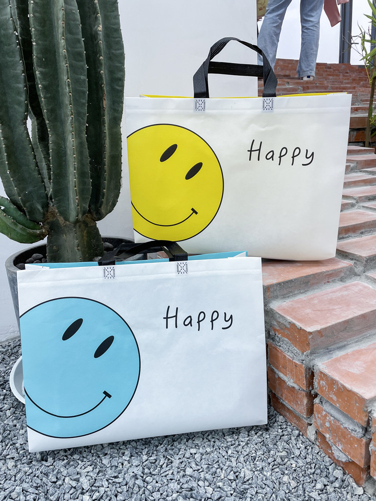 Laminated Non-woven Handbag Waterproof Phnom Penh Shopping Gift Bag Clothes Women's Clothing Shop Clothing Bag Custom